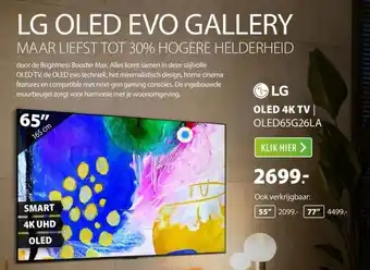 Expert Lg oled 4k tv oled65g26la aanbieding