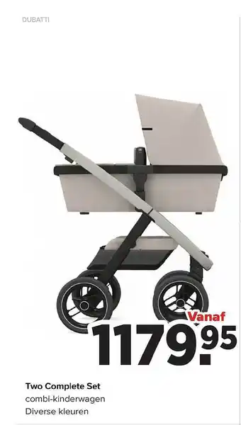 Baby-Dump Dubatti two complete set combi-kinderwagen aanbieding