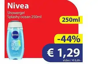 Die Grenze Nivea showergel splashy ocean 250ml aanbieding