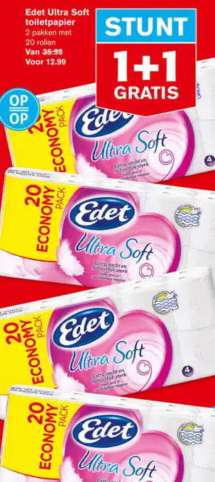 Hoogvliet Edet Ultra Soft toiletpapier aanbieding