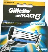 Bol.com Gillette mach 3 scheermesjes 4 stuks aanbieding