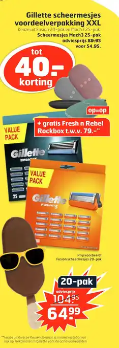 Trekpleister Gillette scheermesies aanbieding