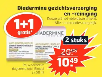 Trekpleister Diadermine gezichtsverzorging aanbieding