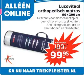 Trekpleister Lucovitaal orthopedisch matras aanbieding