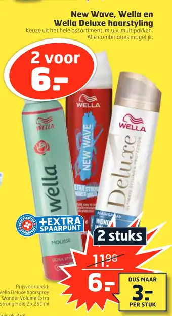 Trekpleister New Wave, Wella en Wella Deluxe haarstyling aanbieding