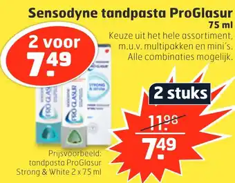 Trekpleister Sensodyne tandpasta ProGlasur aanbieding