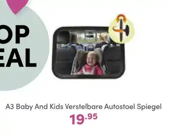 Baby & Tiener A3 baby and kids verstelbare autostoel spiegel aanbieding