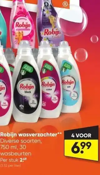 Big Bazar Robijn wasverzachter aanbieding