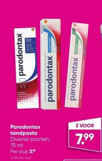 Big Bazar Parodontax tandpasta aanbieding