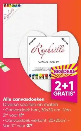 Big Bazar Alle canvasdoeken aanbieding