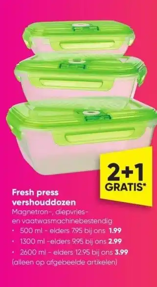 Big Bazar Fresh press vershouddozen aanbieding