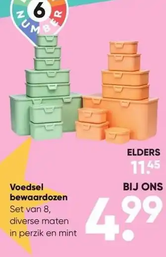 Big Bazar Voedsel bewaardozen aanbieding