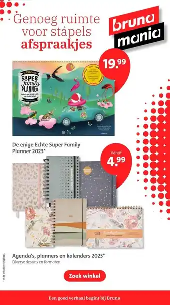 Bruna De enige echte super family planner 2023* aanbieding