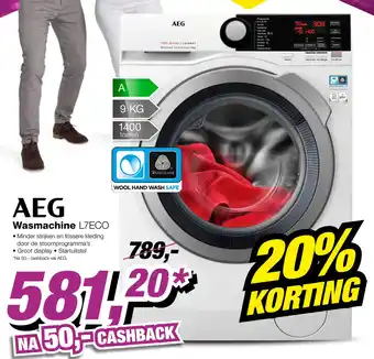 EP Aeg wasmachine l7eco aanbieding