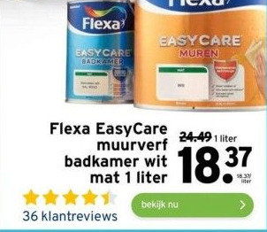 GAMMA Flexa easycare muurverf badkamer aanbieding