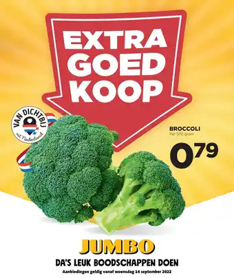 Jumbo Broccoli 500 gram aanbieding