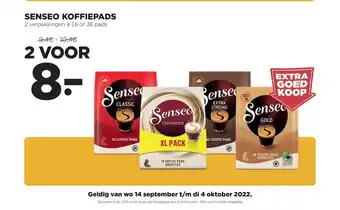 Jumbo Senseo koffiepads 2 verpakkingen a 16 of 36 pads aanbieding