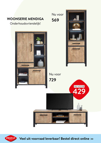 Profijt Meubel Woonserie Mendiga aanbieding