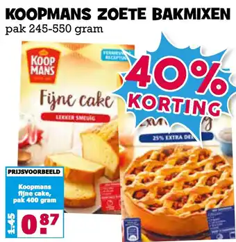 Boon`s Markt Koopmans zoete bakmixen aanbieding