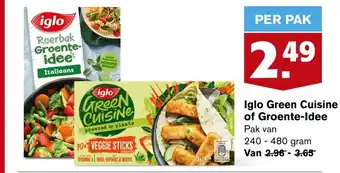 Hoogvliet Iglo Green Cuisine of Groente-Idee 240-480g aanbieding