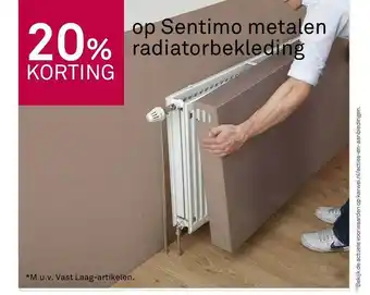 Karwei Op sentimo metalen radiatorbekleding 20% korting aanbieding