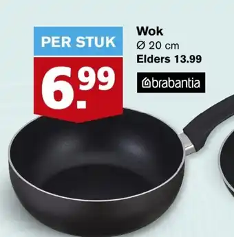 Hoogvliet Brabantia Wok 20cm aanbieding