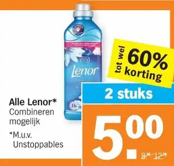 Albert Heijn Lenor 2 st aanbieding
