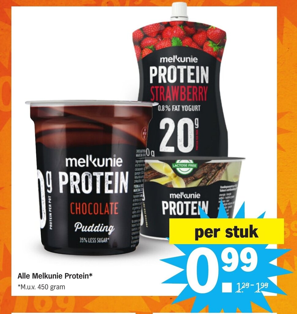 Alle Melkunie Protein* aanbieding bij Albert Heijn