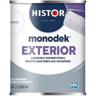 Praxis Histor monodek exterior white 1l aanbieding