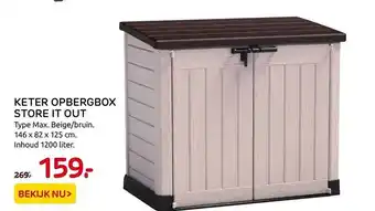 Praxis Keter opbergbox store it out max aanbieding