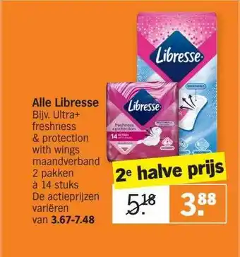 Albert Heijn Alle libresse aanbieding