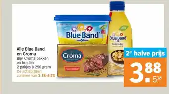 Albert Heijn Alle blue band en croma aanbieding