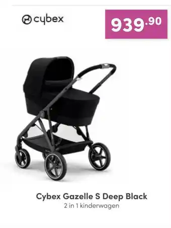 Baby & Tiener Cybex gazelle s deep black 2 in 1 kinderwagen aanbieding