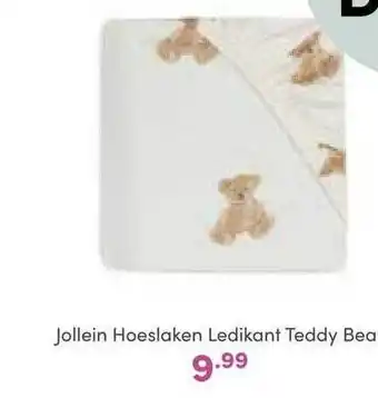 Baby & Tiener Jollein hoeslaken ledikant teddy bea aanbieding