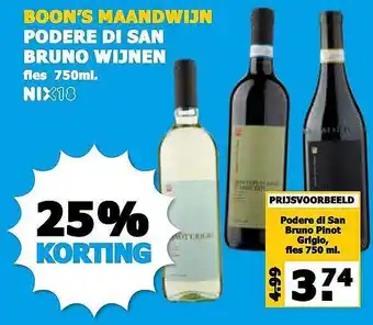 Boon`s Markt Boon's maandwijn podere di san bruno wijnen 25% korting aanbieding