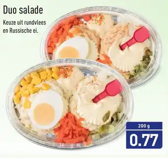 ALDI Duo salade 200g aanbieding