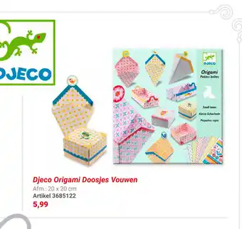 Lobbes Djeco Origami Doosjes Vouwen 20 x 20 cm aanbieding