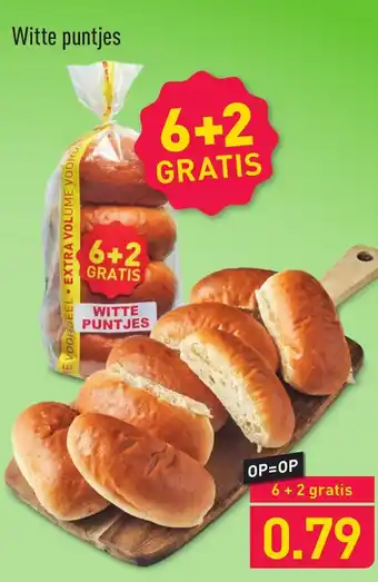 ALDI Witte puntjes 8 st aanbieding