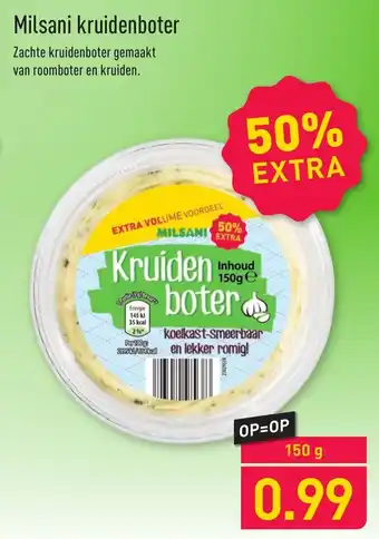ALDI Milsani Kruidenboter 150g aanbieding