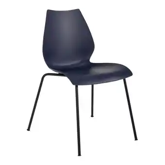 fonQ Kartell maui bureaustoel - zwart/navy blue aanbieding