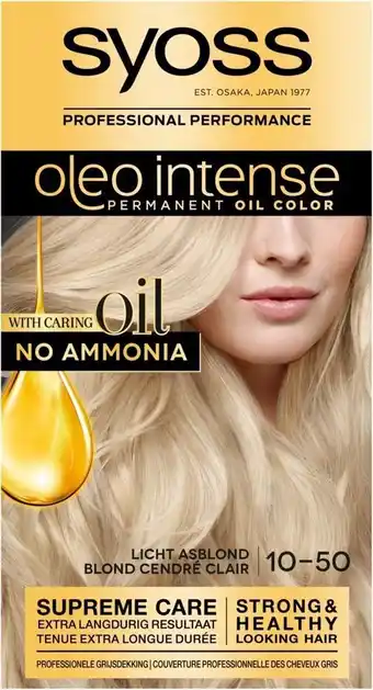 Bol.com Syoss oleo intense 10-50 licht asblond haarverf... aanbieding