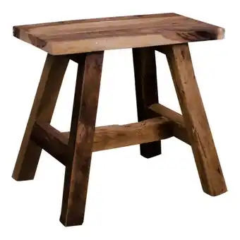 fonQ Hioshop billy kruk bijzettafel teak 50 cm. aanbieding