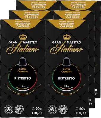 Koffievoordeel.nl Gran maestro italiano - ristretto - 20 cups aanbieding