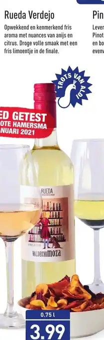 ALDI Rueda Verdejo 750ml aanbieding