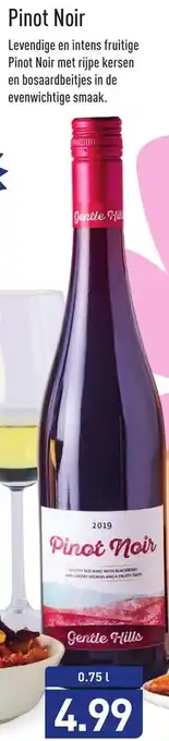 ALDI Gente Hills Pinot Noir 750ml aanbieding
