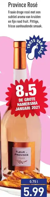 ALDI Fleur Province Rose 750ml aanbieding