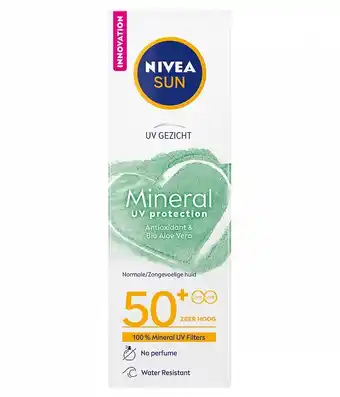 Drogisterij.net Nivea sun zonnebrand face mineral factor(spf)50+ aanbieding