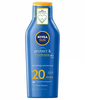 Drogisterij.net Nivea sun protect & hydrate zonnemelk factor(spf)20 aanbieding