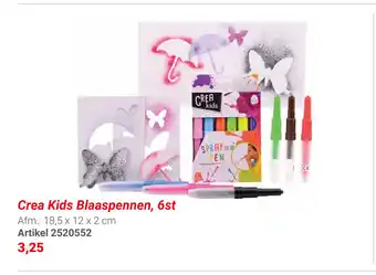 Lobbes Crea kids blaaspennen, 6 st. aanbieding