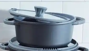 ALDI Gietaluminium pan met deksel 20cm aanbieding